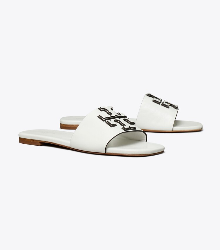 Tory Burch designer sandali Slider Ines in GARDENIA angle