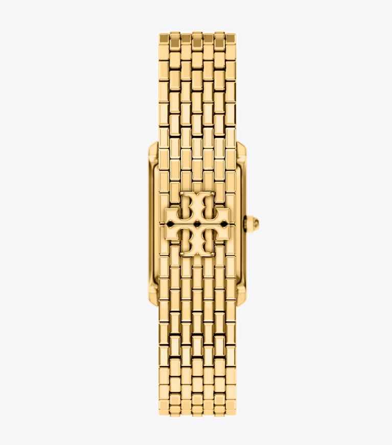 Tory Burch designer strap watches Slim Eleanor Watch in GREEN MOTHER-OF-PEARL/GOLD back