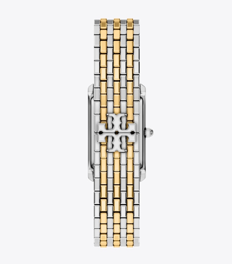 Tory Burch designer strap watches Slim Eleanor Watch in IVORY/TWO-TONE back