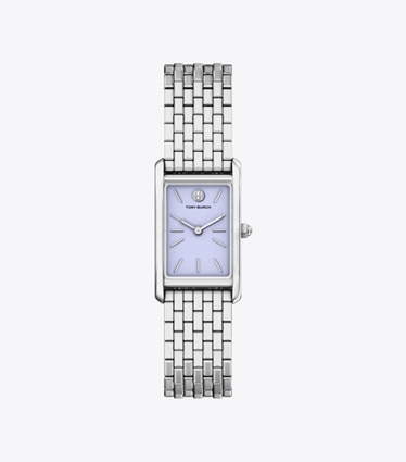 Tory Burch designer ストラップウォッチ エレノア スリム ウォッチ in LILAC/SILVER front