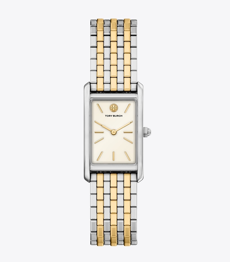 Tory Burch designer strap watches Slim Eleanor Watch in IVORY/TWO-TONE front