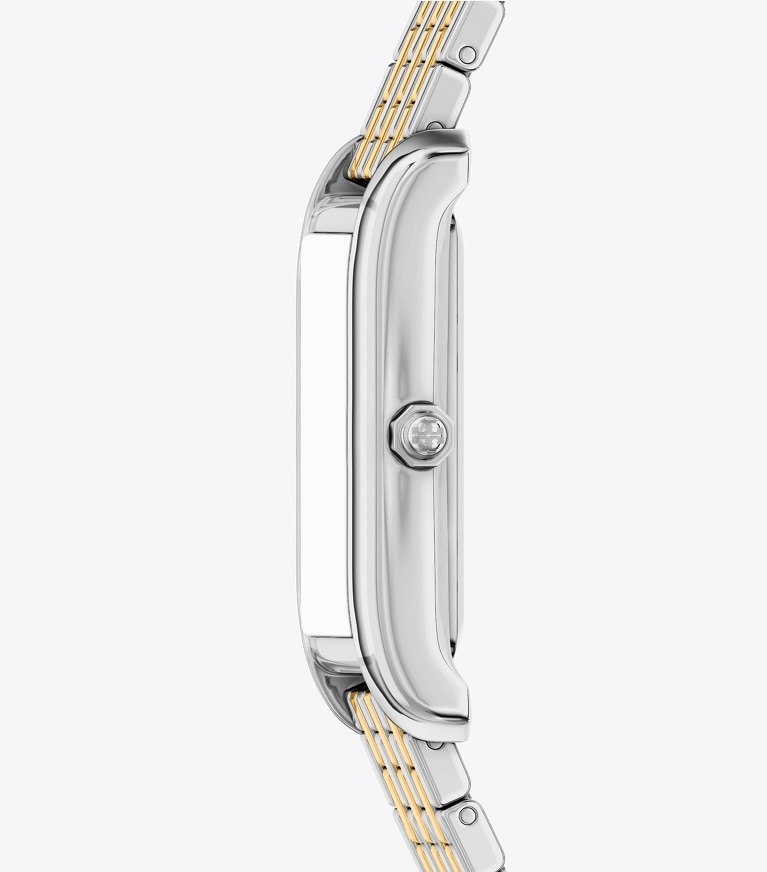 Tory Burch designer strap watches Slim Eleanor Watch in IVORY/TWO-TONE side