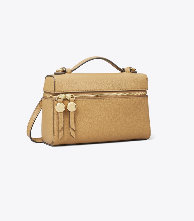 Tory Burch designer mini bags Slim Top-Handle Bag in Tiramisu angle