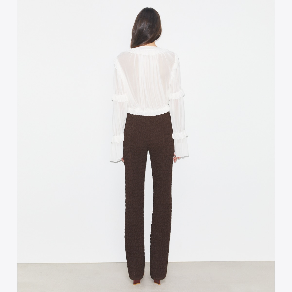 【送料&関税込】Tory Burch Stretch Wool Trousers High-Waisted Wool Pants: Women's Designer Bottoms | Tory Burch