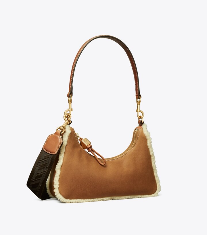 Small 151 Mercer Shearling Crescent Bag: Women's Designer Crossbody Bags | Tory  Burch
