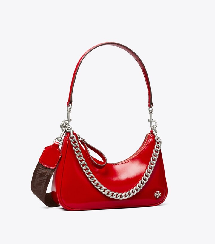 Small 151 Mercer Spazzolato Crescent Bag : Women's Designer Crossbody Bags  | Tory Burch