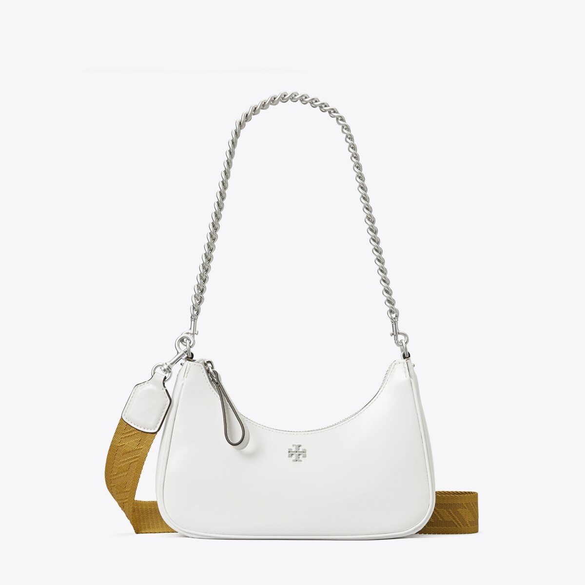 即発★TORY BURCH★ Small 151Mercer Nylon Shoulder Bag 88885 151 Mercer Nylon Crescent Bag: Women's Designer Shoulder