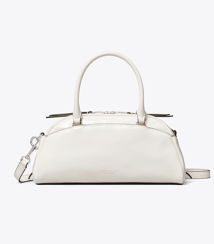 Tory Burch designer crossbody bags Small Bowler in Bianco front