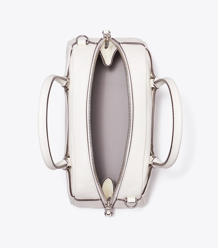 Tory Burch designer crossbody bags Small Bowler in Bianco overhead