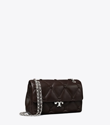 Tory Burch designer shoulder bags Small Bunny Knot Shoulder Bag in Cocoa angle