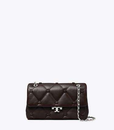 Tory Burch designer shoulder bags Small Bunny Knot Shoulder Bag in Cocoa front