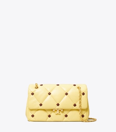 Tory Burch designer shoulder bags Small Bunny Knot Shoulder Bag in Beeswax front