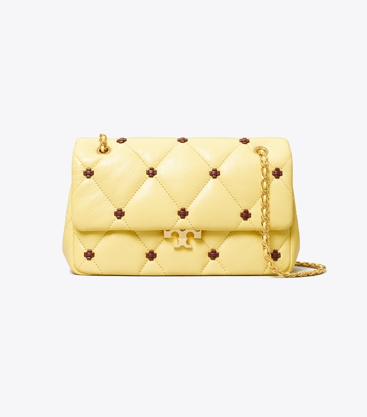 Tory Burch designer shoulder bags Small Bunny Knot Shoulder Bag in Beeswax front