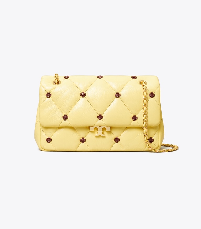 Tory Burch designer shoulder bags Small Bunny Knot Shoulder Bag in Beeswax front