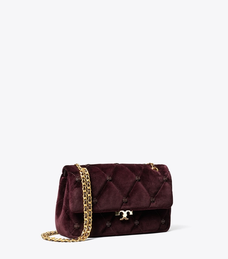 Small Bunny Knot Velvet Shoulder Bag by Tory Burch