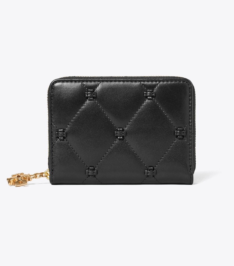 Tory Burch designer wallets Small Bunny Knot Wallet in Black front
