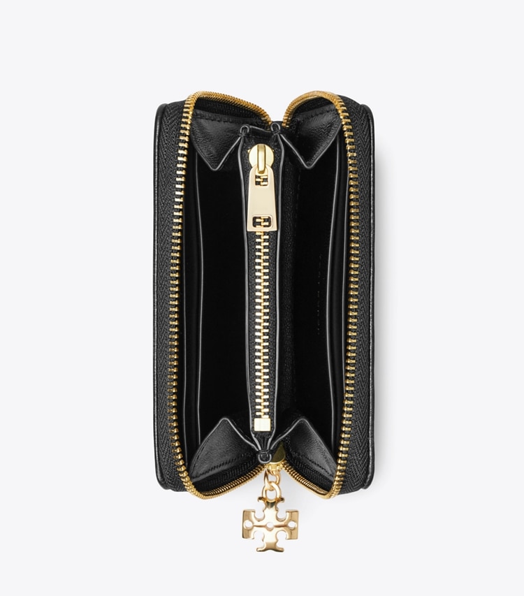 Tory Burch designer wallets Small Bunny Knot Wallet in Black overhead