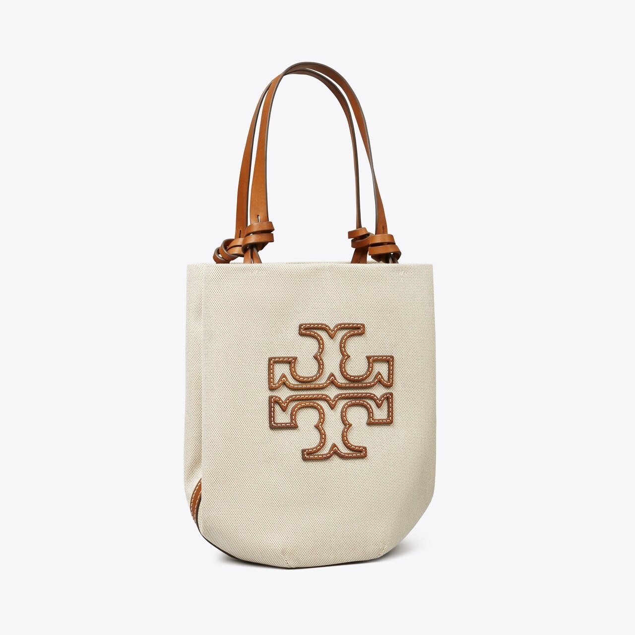 Tory Burch Blake Canvas Jumbo Tote in Natural Classic Cuoio
