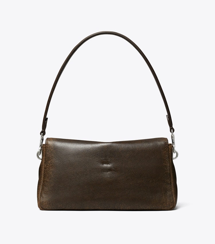 Tory Burch designer ショルダーバッグ チャーリー ディストレスト スモール ショルダーバッグ in New Barley/ Dark Roast 戻る
