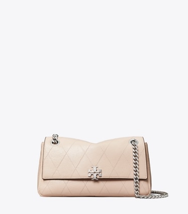 Tory Burch designer shoulder bags Small Charlie Quilted Shoulder Bag in Soft Pink front