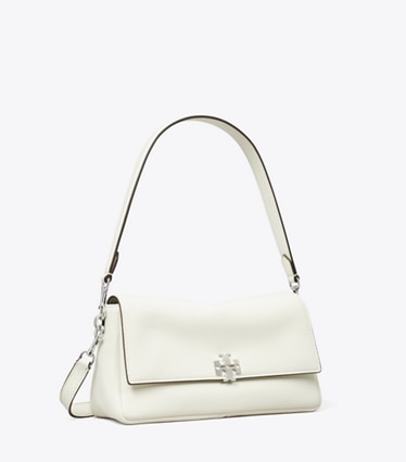 Tory Burch designer shoulder bags Small Charlie Shoulder Bag in Bianco angle