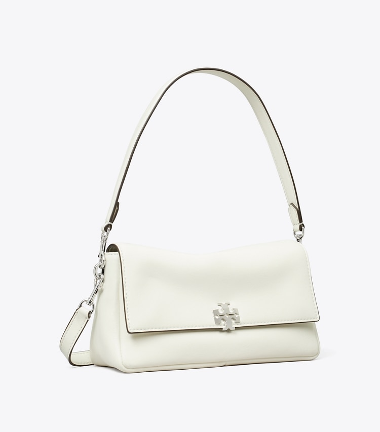 Tory Burch designer shoulder bags Small Charlie Shoulder Bag in Bianco angle