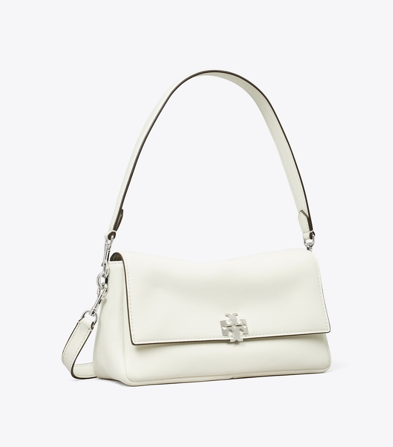 Tory Burch designer shoulder bags Small Charlie Shoulder Bag in Bianco angle