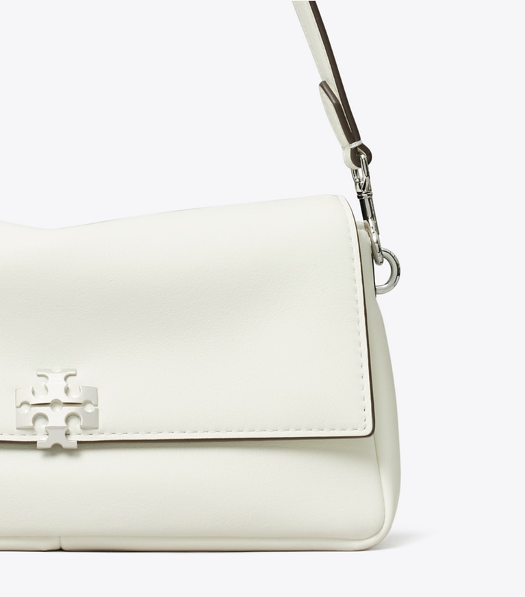 Tory Burch designer shoulder bags Small Charlie Shoulder Bag in Bianco detail