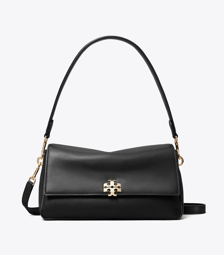 Tory Burch designer shoulder bags Small Charlie Shoulder Bag in Black front