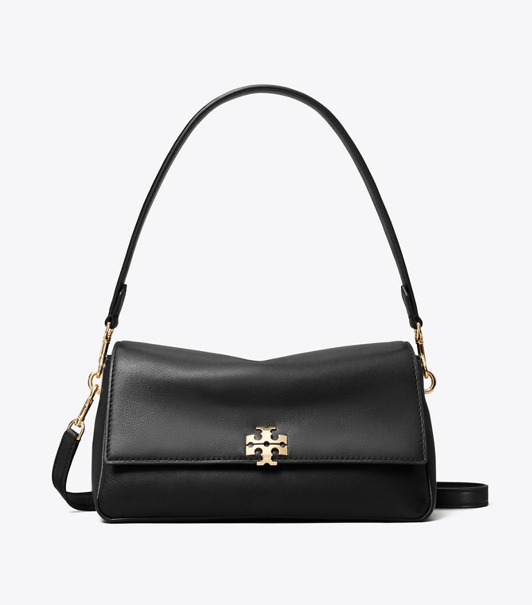 Tory Burch designer shoulder bags Small Charlie Shoulder Bag in Black front