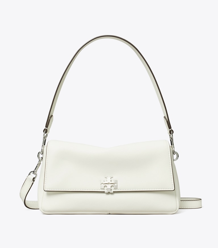 Tory Burch designer shoulder bags Small Charlie Shoulder Bag in Bianco front