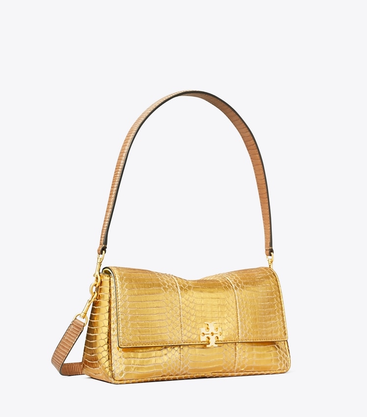 Small Charlie Snake Shoulder Bag by Tory Burch