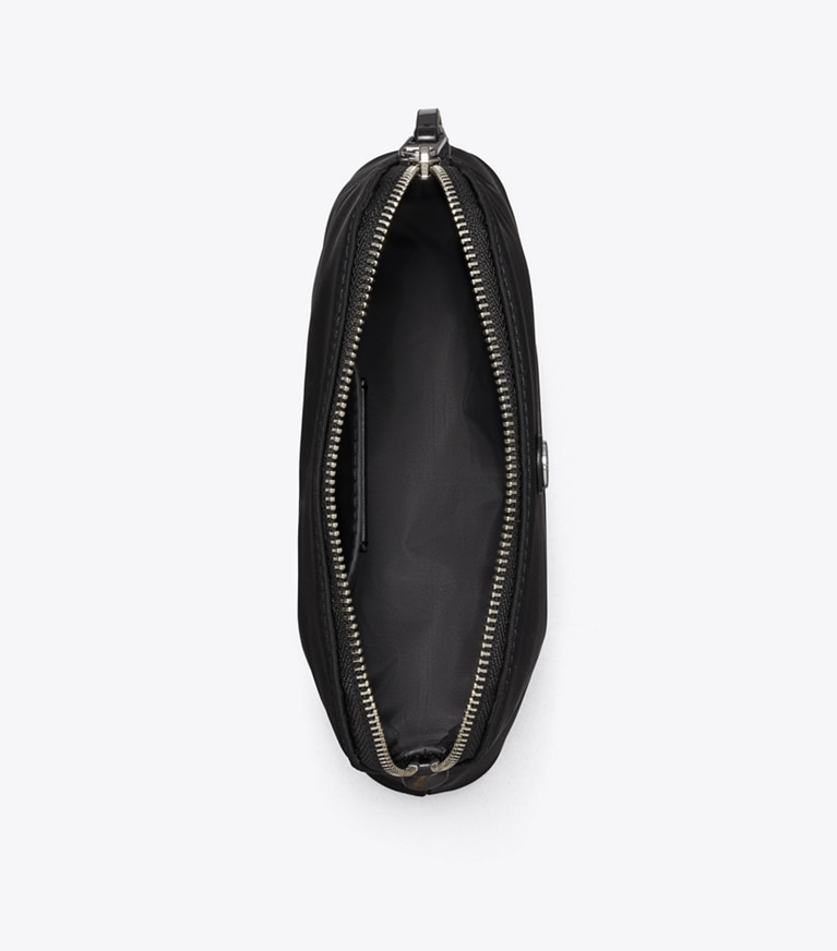 Tory Burch designer ポーチ ドーム ナイロン スモール コスメティックケース in Black angle