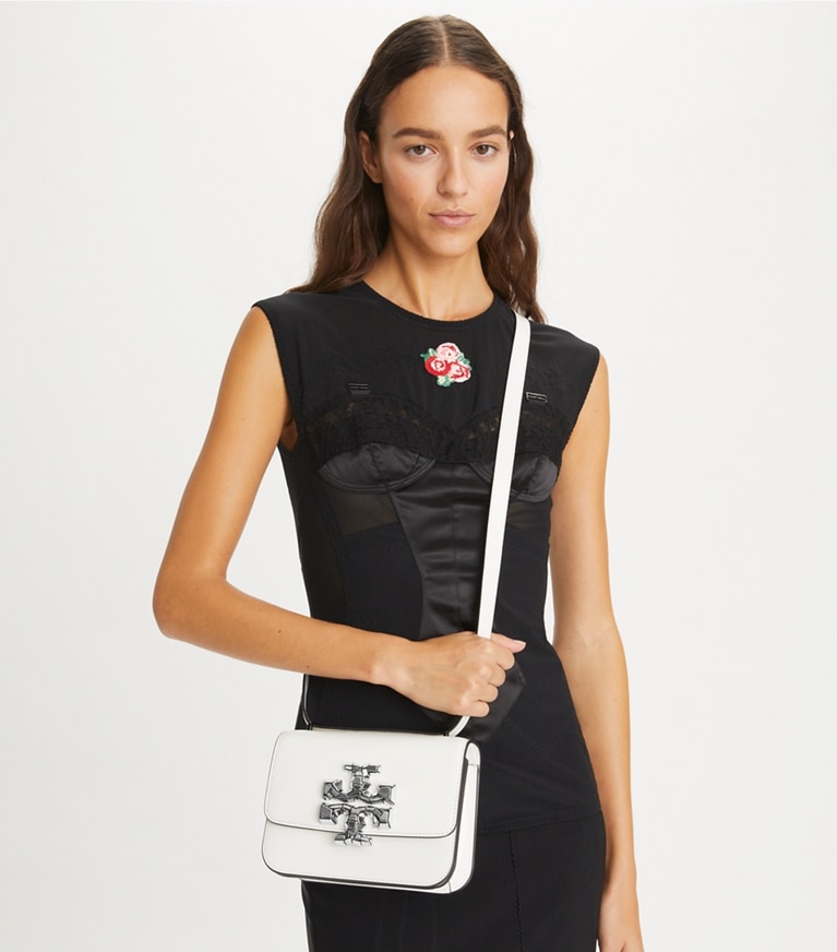 Tory Burch designer shoulder bags Small Eleanor Bag in Blanc angle