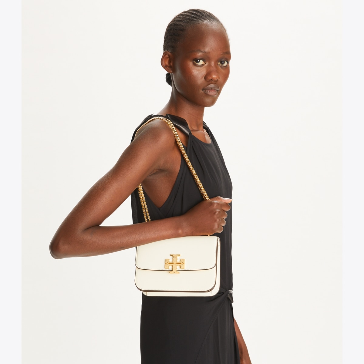 【TORY BURCH】Eleanor キャンバス&レザー ショルダーバッグ small-eleanor-bag-overhead.