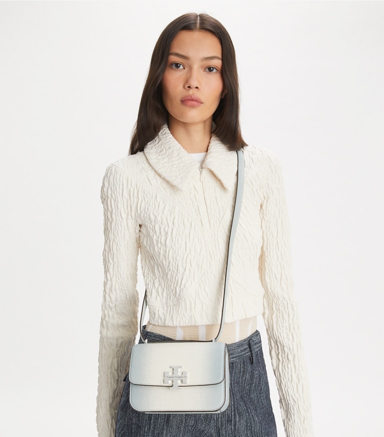 Tory Burch designer shoulder bags Small Eleanor Bag in Blanc angle
