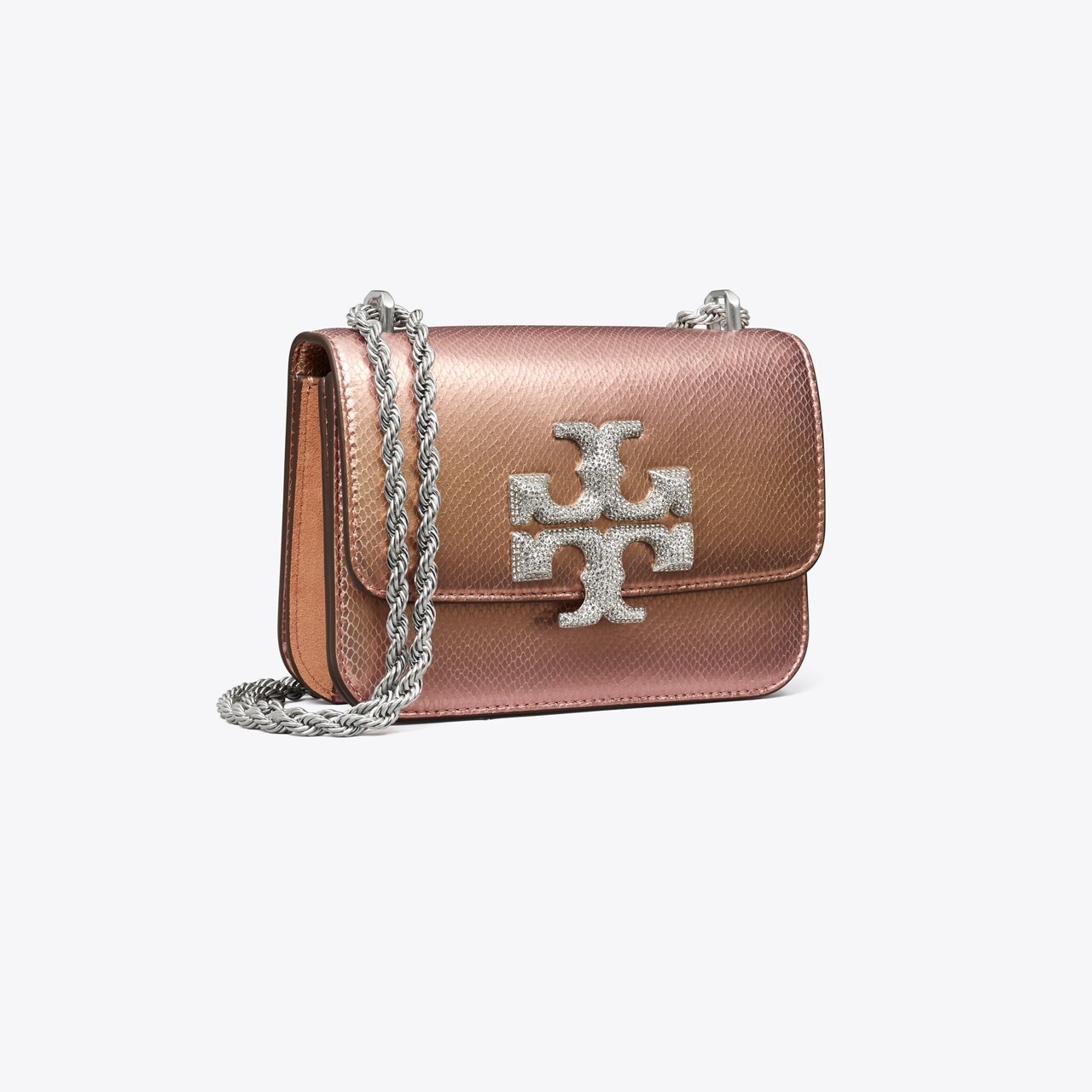 Tory Burch Eleanor Small Canvas & Leather Convertible Shoulder Bag