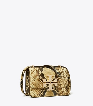 Tory Burch designer shoulder bags Small Eleanor Bag in Coriander / Black Multi angle