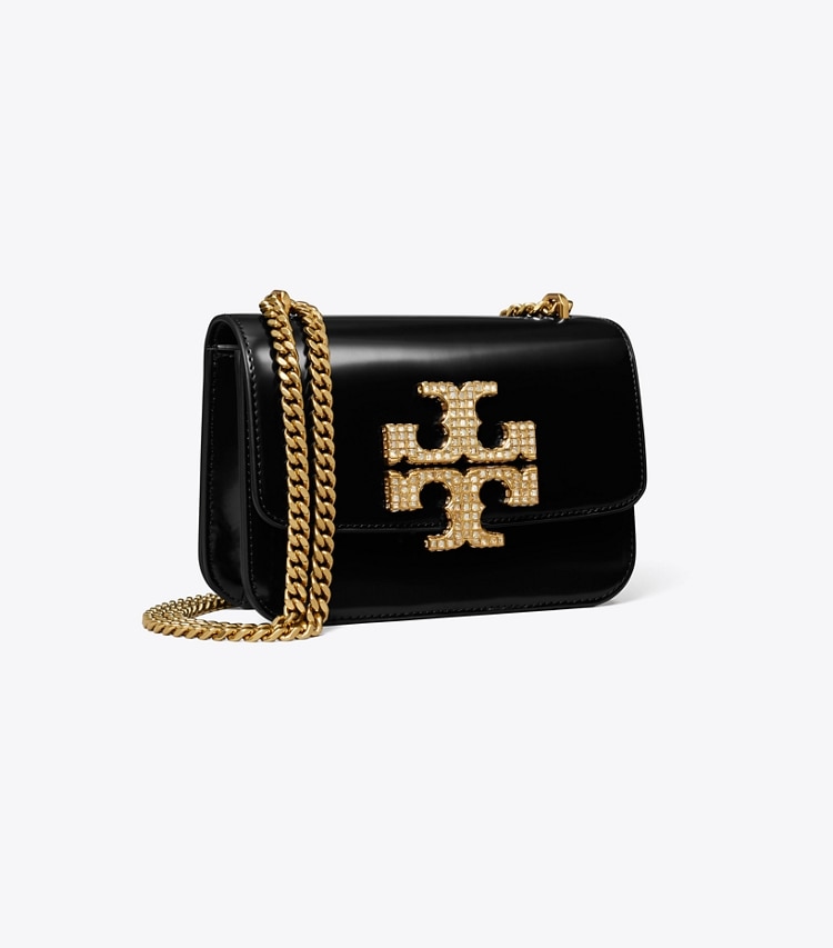 Tory Burch designer ショルダーバッグ エレノア スモールバッグ in Black angle