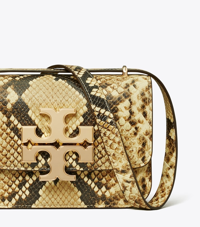 Tory Burch designer shoulder bags Small Eleanor Bag in Coriander / Black Multi angle