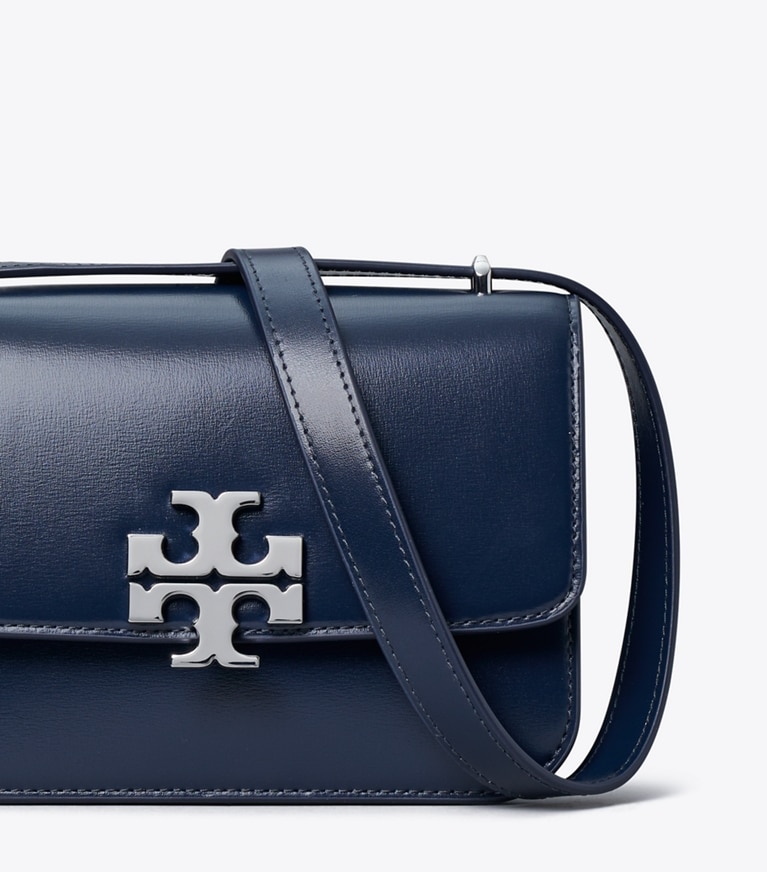 Tory Burch designer shoulder bags Small Eleanor Bag in New Navy angle