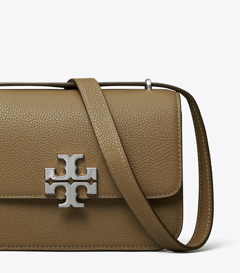 Tory Burch designer shoulder bags Small Eleanor Bag in Wild Mushroom angle