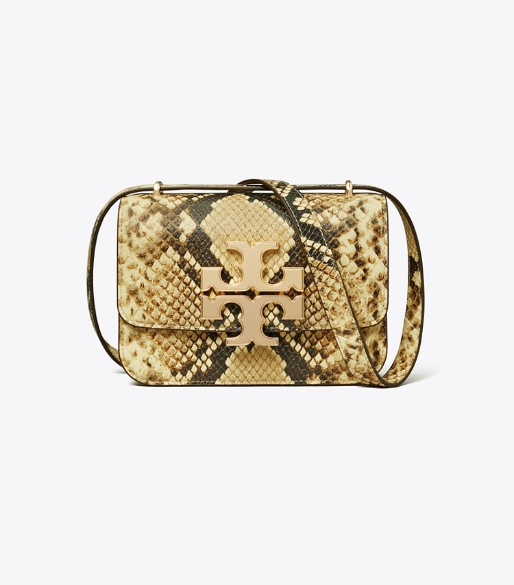 Tory Burch designer shoulder bags Small Eleanor Bag in Coriander / Black Multi front