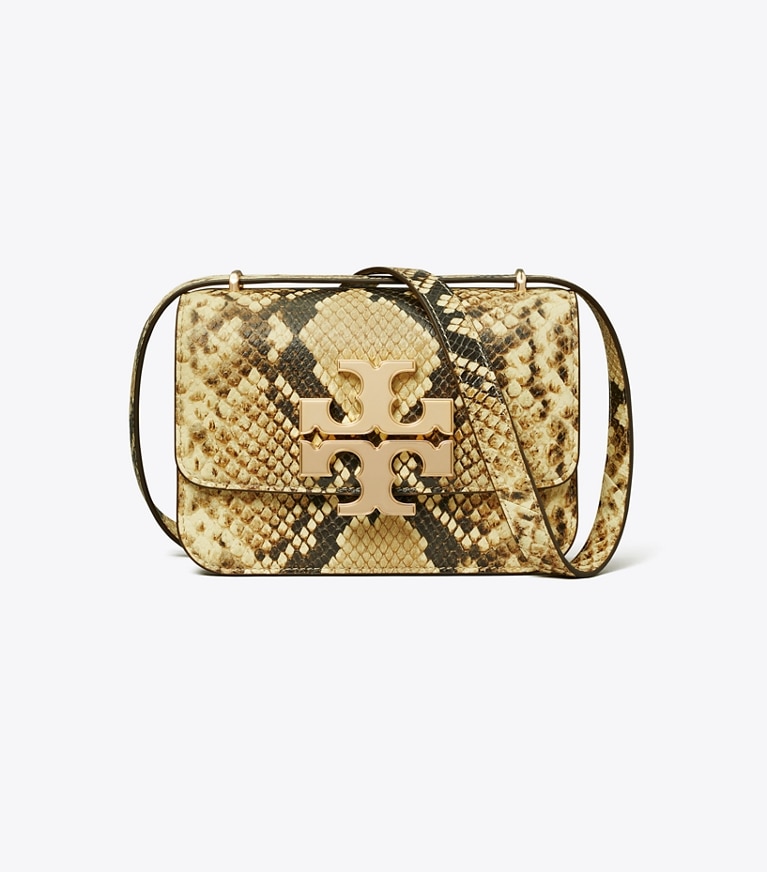 Tory Burch designer shoulder bags Small Eleanor Bag in Coriander / Black Multi angle