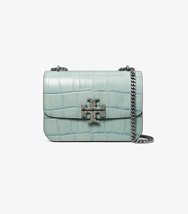 Tory Burch designer shoulder bags Small Eleanor Bag in Blue Celadon angle