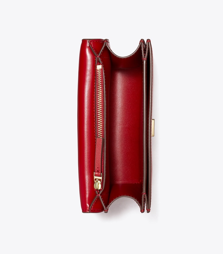 Tory Burch designer shoulder bags Small Eleanor Bag in Ruby angle