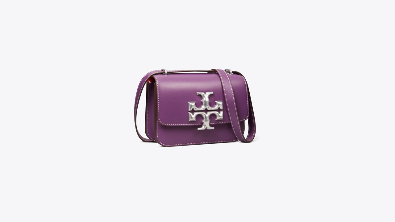 Tory Burch Small Eleanor Convertible Shoulder Bag Purple Women