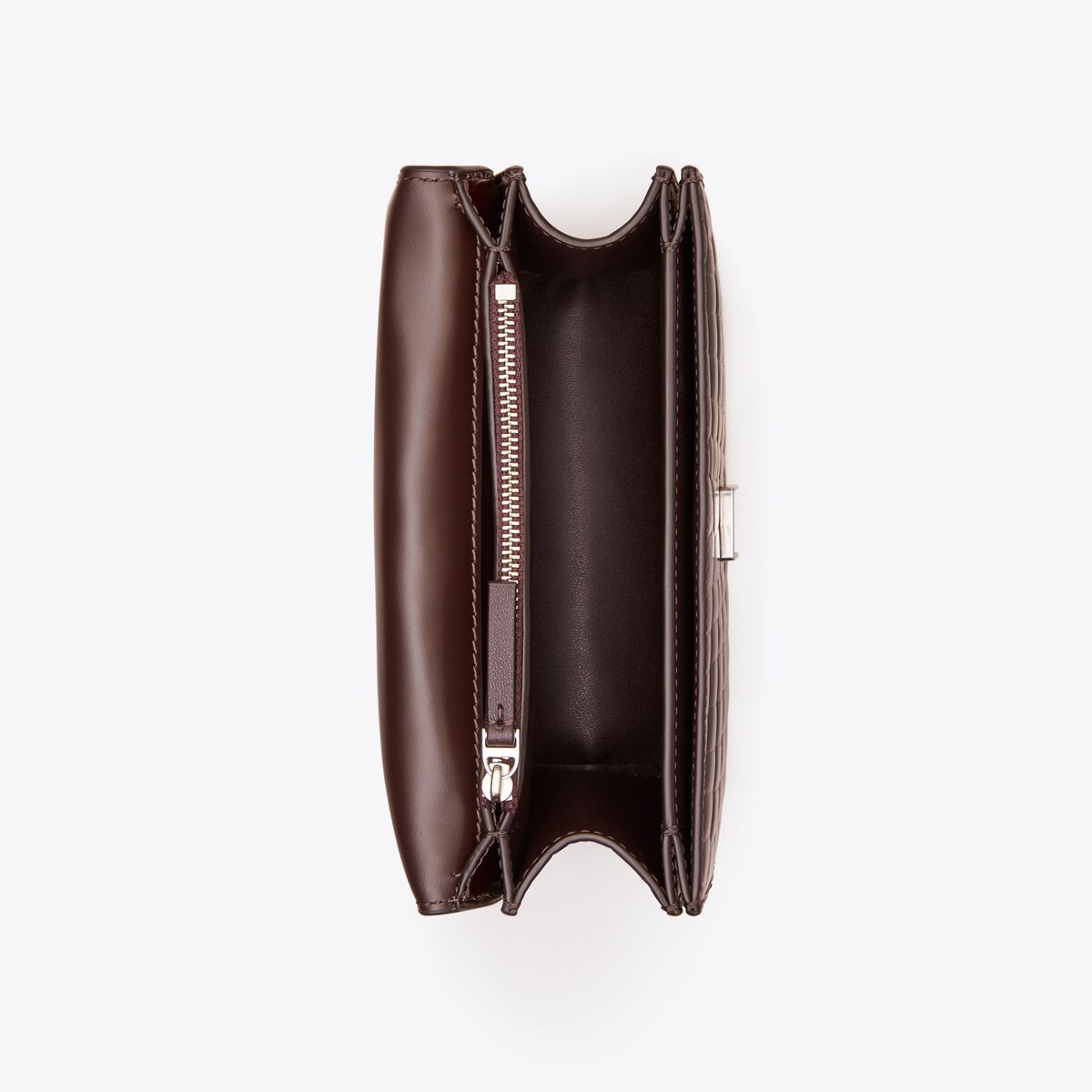 co2 TORY BURCH エラ 朱色 キャンバス×レザー ビッグロゴ Small Eleanor Croc-Embossed Shoulder Bag: Women's Handbags
