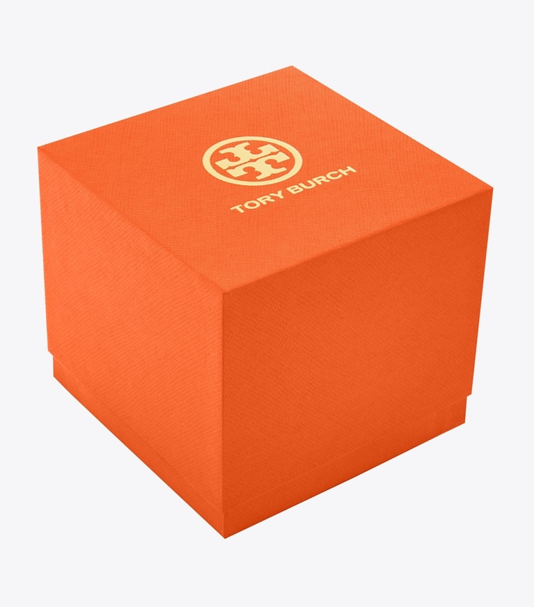 Tory Burch designer strap watches Small Eleanor Double Wrap Watch in IVORY/ TWO-TONE front