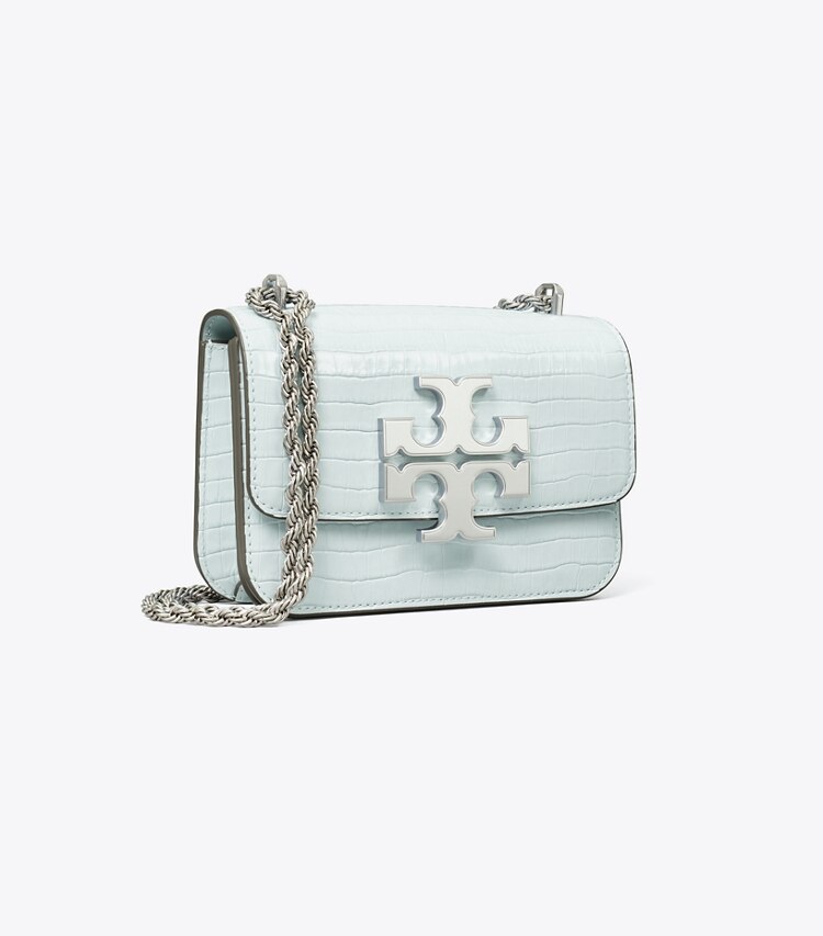 Tory Burch designer shoulder bags Small Eleanor Embossed Bag in Blue Mist angle